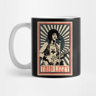 Vintage Poster Thin Lizzy 1977s Mug